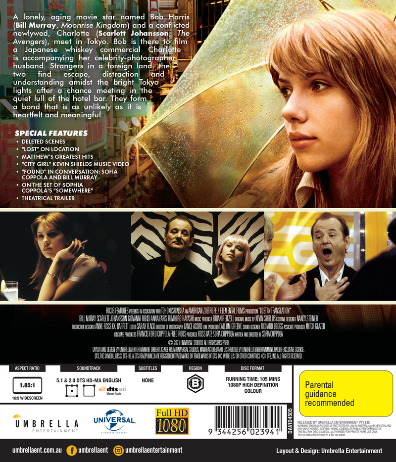Lost In Translation (2003) Blu-Ray