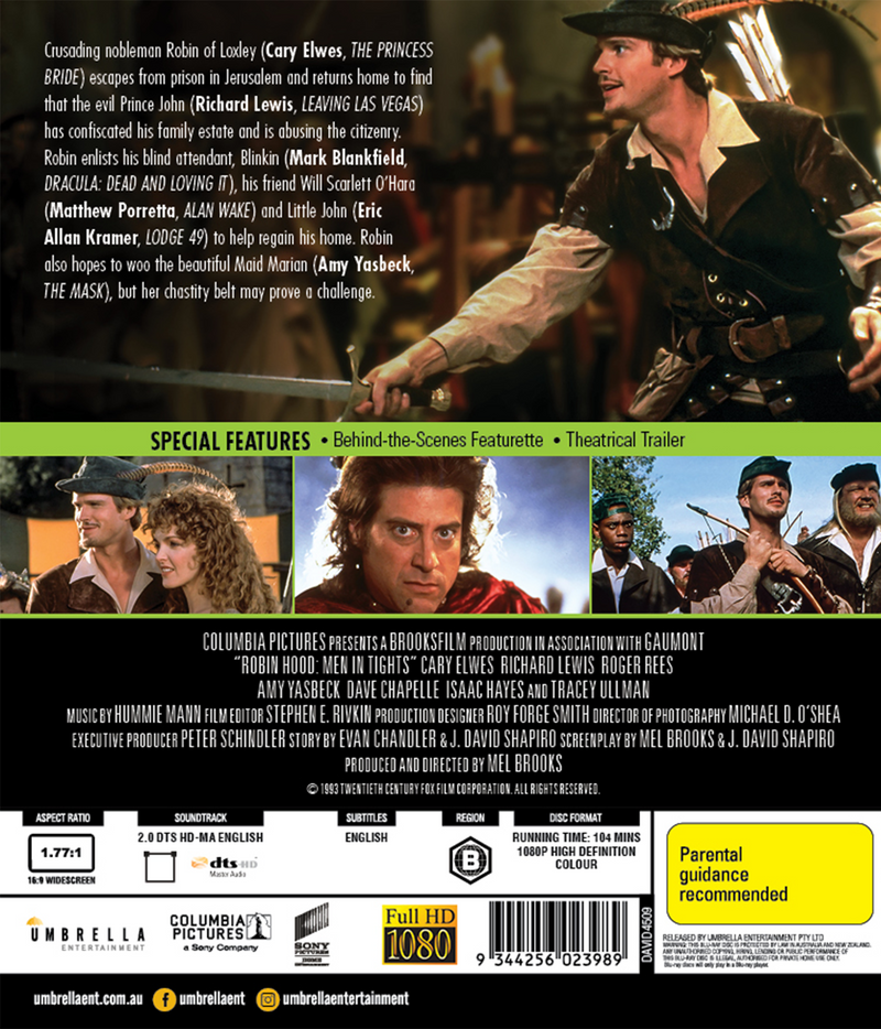 Robin Hood Men In Tights (1993) Blu-Ray