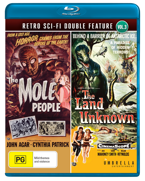 The Land Unknown (1957) & The Mole People (1956) (Retro/Sci-Fi Double Feature #3) Blu-Ray