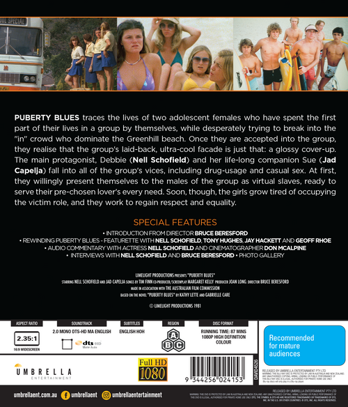 Puberty Blues (1981) (Sunburnt Screens #16) Blu-Ray