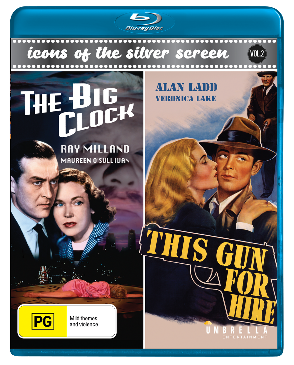 The Big Clock (1948) & This Gun For Hire (1942) (Icons Of The Silver Screen #2) Blu-Ray