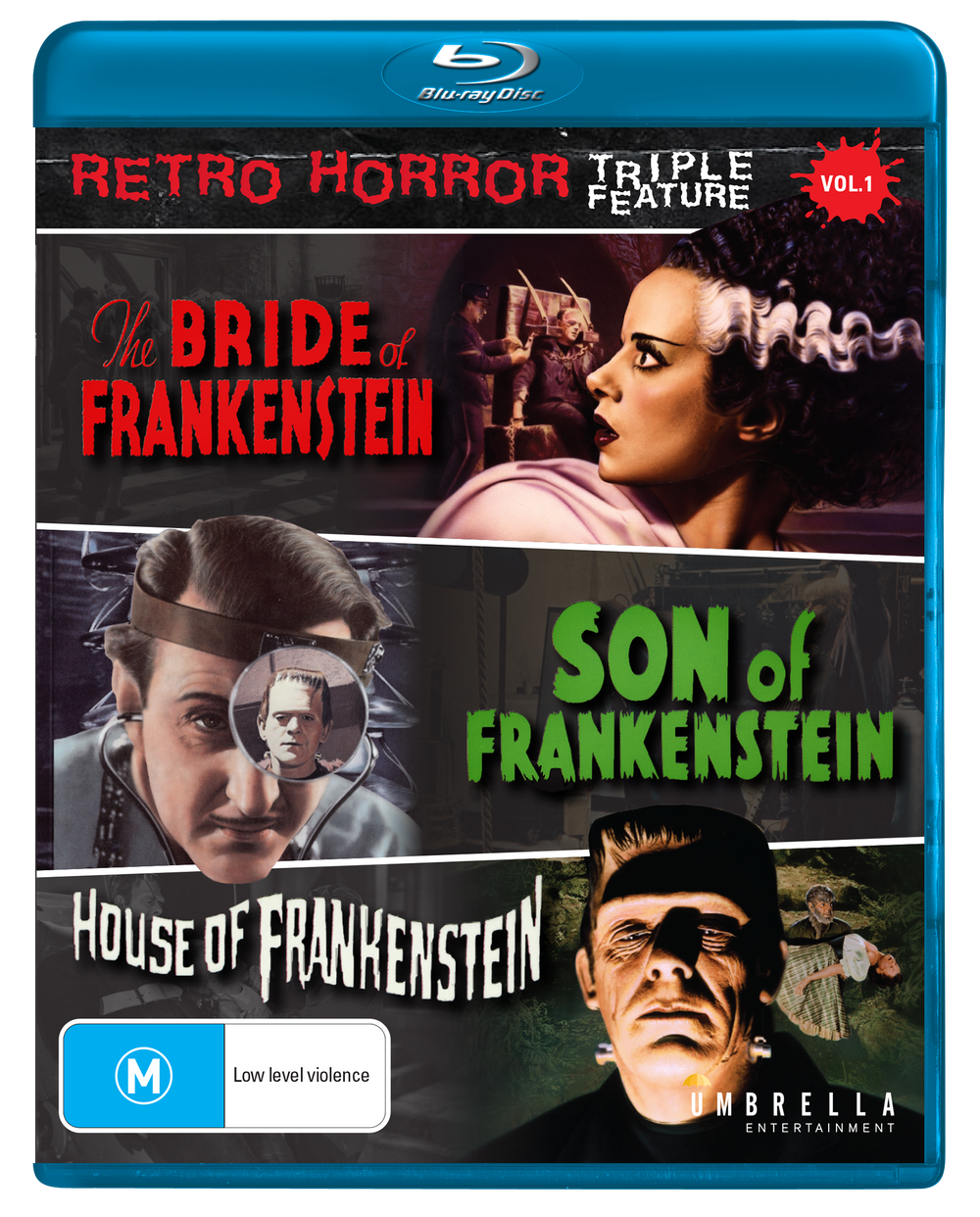 Bride Of Frankenstein (1983), Son Of Frankenstein (1939) & House Of Frankenstein (1944) (Retro Horror #1) Blu-Ray