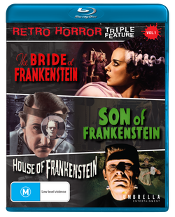 Bride Of Frankenstein (1983), Son Of Frankenstein (1939) & House Of Frankenstein (1944) (Retro Horror #1) Blu-Ray