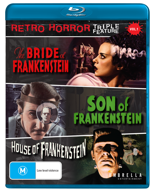 Bride Of Frankenstein (1983), Son Of Frankenstein (1939) & House Of Frankenstein (1944) (Retro Horror #1) Blu-Ray
