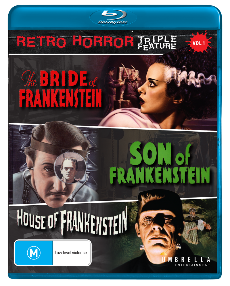 Bride Of Frankenstein (1983), Son Of Frankenstein (1939) & House Of Frankenstein (1944) (Retro Horror