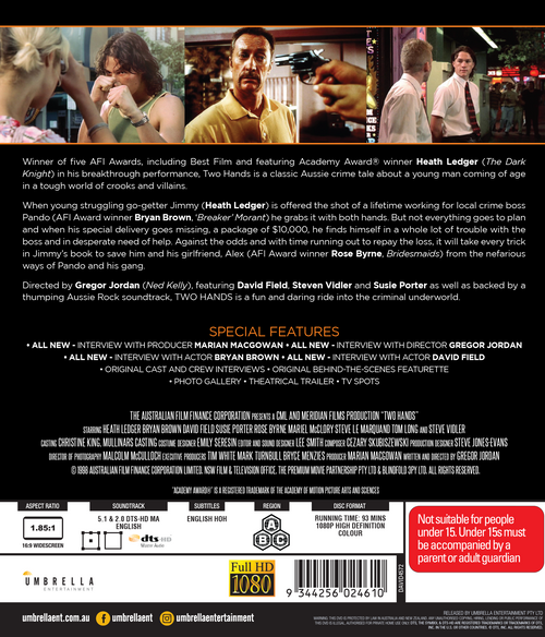Two Hands (1999) (Sunburnt Screens #19) Blu-Ray