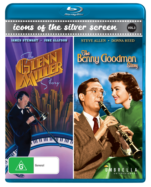 Glenn Miller Story (1959) & Benny Goodman Story (1956) (Icons Of The Silver Screen #3) Blu-Ray