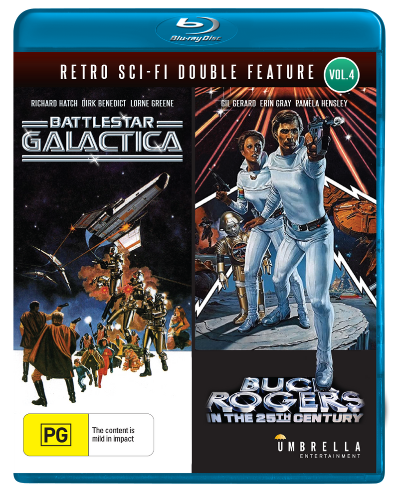 Retro Sci-Fi Double Feature Vol 4: Battlestar Galactica + Buck Rogers In The 25Th Century (Blu-Ray) (1978 + 1978)