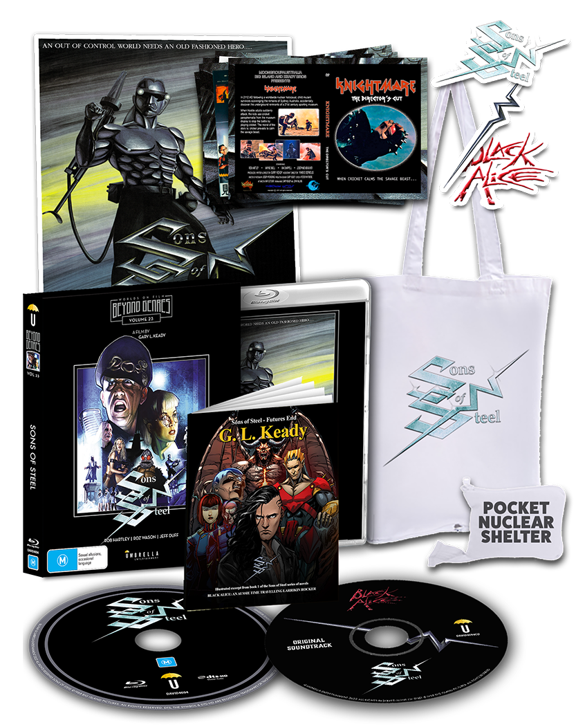 Sons Of Steel (Beyond Genres #23) (+Tote bag +CD Soundtrack +Prequel Booklet +A3 Poster + Postcards +Stickers) (1988)