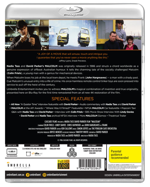 Malcolm (1986) (Sunburnt Screens #6) Blu-Ray