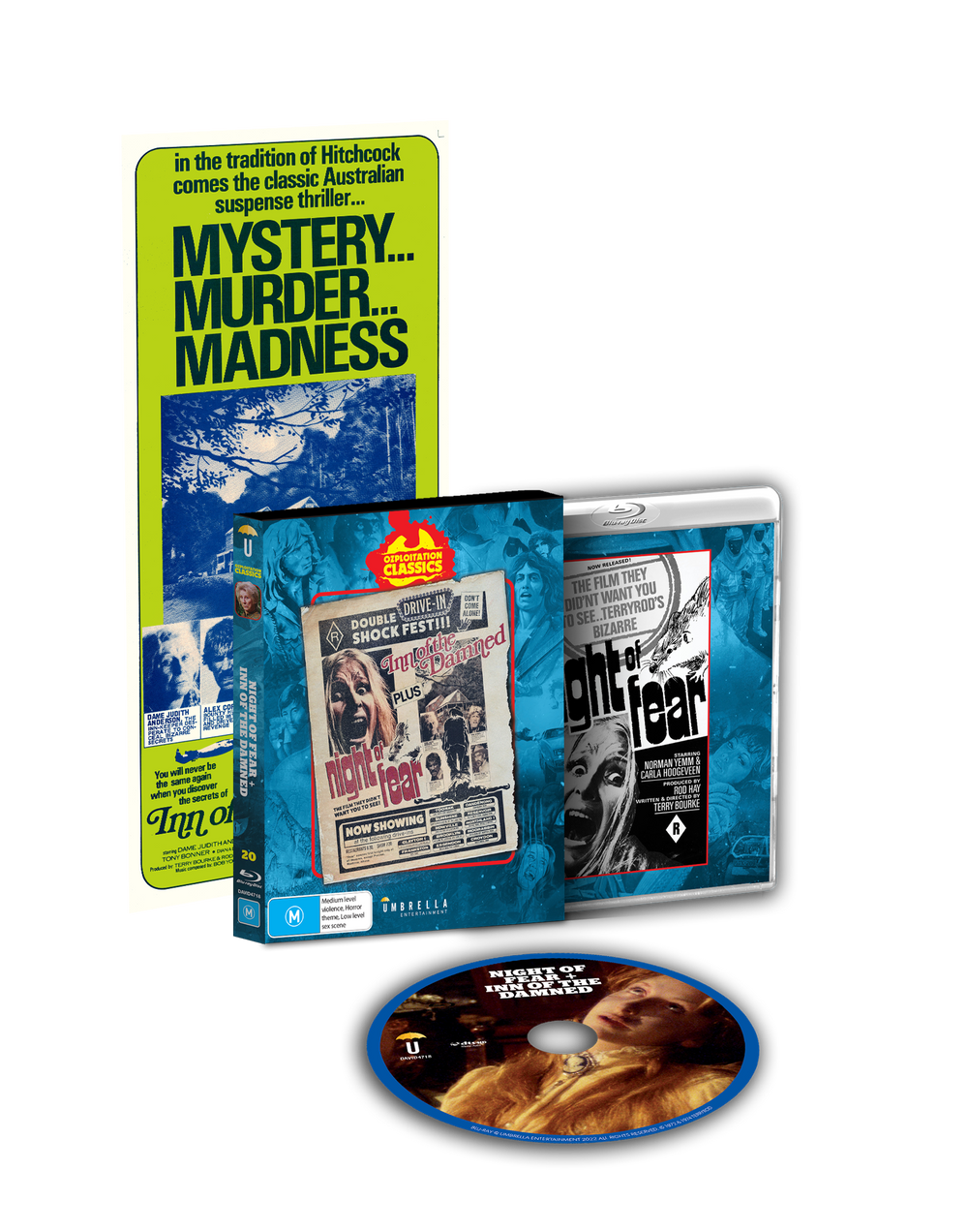 Night Of Fear + Inn Of The Damned (Ozploitation #20) (Blu-Ray +Daybill) (1973 + 1975)