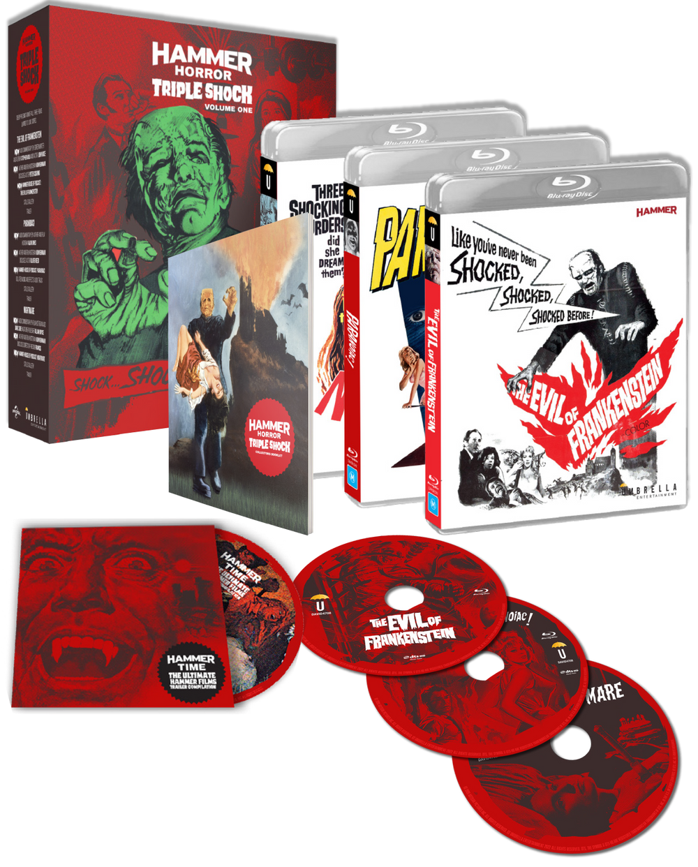 Hammer Horror Vol. 1: The Evil Of Frankenstein + Paranoiac! + Nightmare (1963 + 1964)