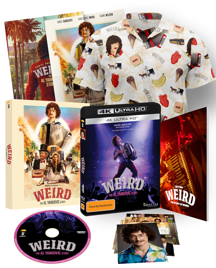 GET WEIRD - Weird: The Al Yankovic Story Big Collector's Edition (+Hawaiian Shirt +Blu-Ray/4k +Book +Artcards +Slipcase +Poster) (2022)