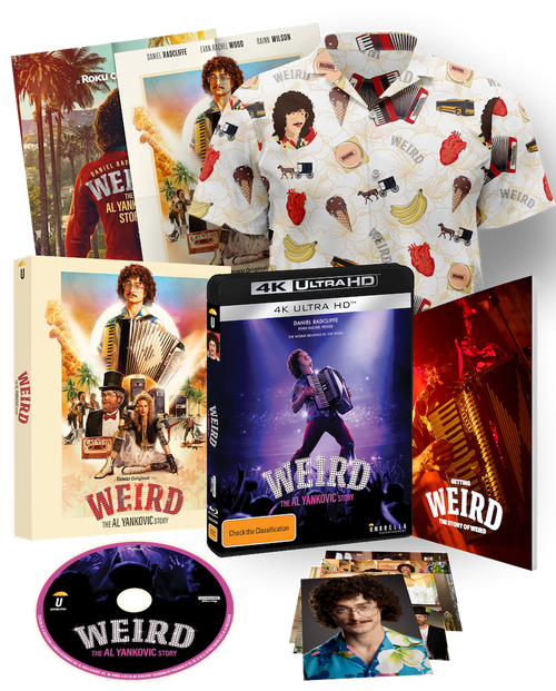 GET WEIRD - Weird: The Al Yankovic Story Big Collector's Edition (+Hawaiian Shirt +Blu-Ray/4k +Book +Artcards +Slipcase +Poster) (2022)