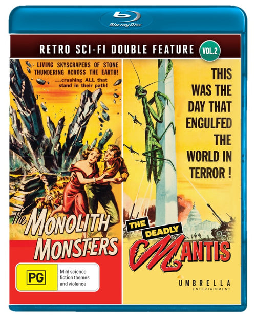 The Monolith Monsters (1957) & The Deadly Mantis (1957) (Retro/Sci-Fi Double Feature #2) Blu-Ray