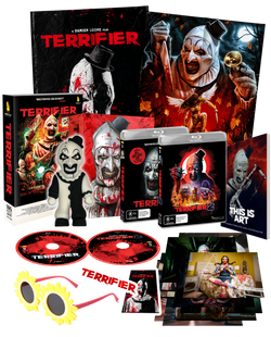 THIS IS ART Collector's Edition (All Hallow's Eve, Terrifier, Terrifier 2 +Toy +VHS +Book +Artcards +Stickers +Poster +Sunglasses) (2022)
